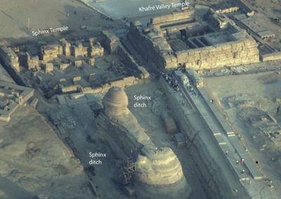 An overhead photo of the Sphinx area
