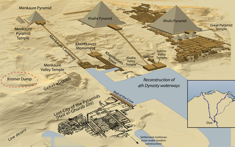 A 3D reconstruction of ancient Giza plateau