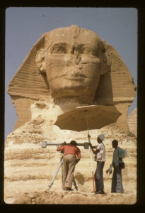 Collecting data at the Great Sphinx of Giza