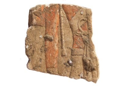 Painted relief fragment